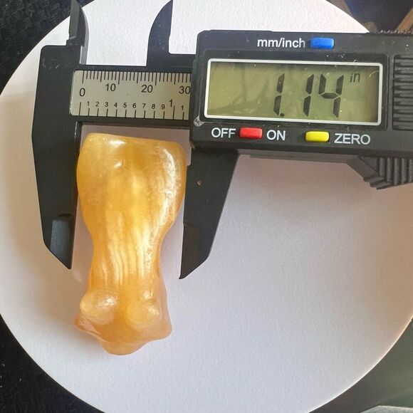 Yellow Calcite Crystal Female Body - Picture 9 of 12